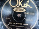 Okeh 45289 Carter Brothers & Son OLD JOE BONE classic  1928 78 rpm VV- MEMPHIS