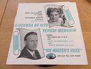 GIOCONDA DE VITO&YEHUDI MENUHIN BACH DOUBLE+HANDEL DUTCH 10