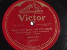 Nellie Melba - 78rpm single 12-inch – Victrola #88067 Nozze Di Figaro – Voi Che