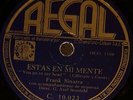 AMERICAN 78rpm RECORD Regal FRANK SINATRA You go to my head THESE FOOLISH THINGS