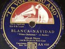 JAZZ 78 rpm RECORD VsA DINAH SHORE Orquesta RUSS CASE White Christmas REMEMBER
