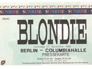 Blondie   In Concert 1998   Ticket / Konzertkarte / Eintrittskarte