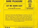*** RARE PLEASURE *Demo*** LET ME DOWN EASY **NORTHERN MODERN SOUL DISCO CLASSIC