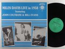 MILES DAVIS Live In 1958 Featuring Coltrane & Evans JAZZ BAND LP VG+ france mono