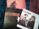 3 x u 2 vinyl lps records, under a blood red sky, rattle and hum,october