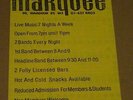 Marquee Club August 1978 Flyer (Vibrators/Ultravox/Motors/Bethnal/Racing Cars)