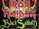 IRON MAIDEN - BLACK SABBATH - SLAYER   1992 orig. Concert  Poster  118x84 cm N/F