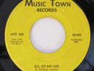 DETROIT SOUL All Of My Life Music Town Northern Soul Original 45 HEAR