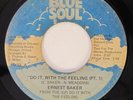 ERNEST BAKER Alone Again / Do It With The Feeling Blue Soul RARE 45 HEAR