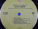 Black Sabbath Master of Reality 1971 Warner BS 2562 USA with Poster EX/VG