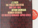 Grumiaux+Krebbers. Bach (Violin concertos). Philips 9500 614. NM