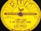 ELVIS PRESLEY GOOD ROCKIN b/w I DON'T CARE IF THE SUN USA SUN 78 RPM VG+ GRADE