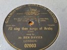 MR BEN DAVIES I'LL SING THEE SONGS OF ARABY GRAMOPHONE MONARCH 02003