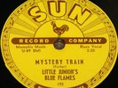 LITTLE JUNIOR'S BLUE FLAMES MYSTERY TRAIN b/w LOVE ME USA SUN 78 RPM E+ EX PLUS