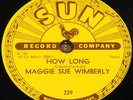 MAGGIE SUE WIMBERLY DAYDREAMS COME TRUE b/w HOW LONG USA SUN 78 RPM E+ EX PLUS