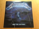 Metallica : Ride The Lightning LP Vinyl Record 33 RPM Banzai Records Canada