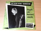 Juliette Greco/Chante Ses Derniers Succes/1954 Philips 10
