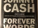 JOHNNY CASH THE MUSIC FOREVER WORDS LP WHITE VINYL LITHO OF HANDWRITTEN LYRICS