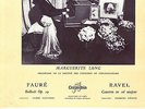 FCX 169 - MARGUERITE LONG - ROUSSEL BALLADE / RAVEL PIANO CONCERTO CLUYTENS - NM