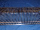 Vintage Metal & Teak Wood Handles - 45 RPM & LP Record Holder - holds 60 - MCM 