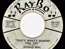 NC ROCKABILLY Donald Beal & Carolina Wranglers 45 1965 RayBo Records