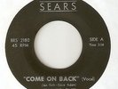 THE WILD ONES Come On Back SEARS WIGAN CASINO  NORTHERN SOUL 45