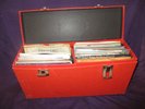 45 RPM DOUBLE CASE VINTAGE W/ Records
