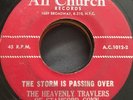 Rare Black Gospel Soul 45 The Heavenly Travlers Of Stamford ALL CHURCH Records