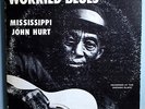 MISSISSIPPI JOHN HURT WORRIED BLUES MEGA-RARE ORIG '63 CHESAPEAKE LABEL MONO LP