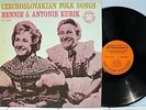 Rare Czech Folk LP- Hennie & Antonie Kubik- Czechoslavakian Folk Songs- Prestige