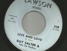 ROCKABILLY - RAY SALTER-    LIVE AND LOVE   -HEAR -1963 INDIANA LAWSON
