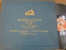CORTOT -THIBAUD -CASALS / MENDELSSOHN  trio  / HMV