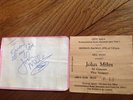 john miles autograph personally obtained