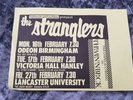 THE STRANGLERS PROMO FLYER FOR THE MEN IN BLACK TOUR 1981