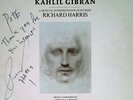 RICHARD HARRIS - THE PROPHET / KAHLIL GIBRAN - ATLANTIC LP - INSCRIBED BY HARRIS