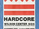 1982 WILSON CENTER XXX DC POSTER FAITH SCREAM GANG GREEN DISCHORD KBD PUNK RARE