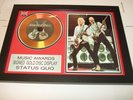STATUS QUO   SIGNED  GOLD  DISC  Y