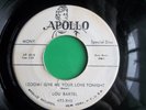 Lou Bartel & The Dovers, (Zoom) Give me Your Love 45 rpm on Apollo
