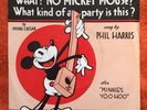 DISNEY 45 No Mickey Mouse Phil Harris Carl Stalling Minnie PICTURE SLEEVE