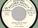 BIG BOY CRUDUP Lookin' for My Baby / Pearly Lee 45rpm RCA-Victor 1952 WLP