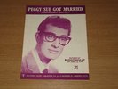 BUDDY HOLLY - PEGGY SUE GOT MARRIED - ORIGINAL UK SHEET MUSIC