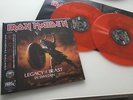 IRON MAIDEN LEGACY OF THE BEAST IN SWEDEN 2 LP RARE RED/ORANGE VINYLS POSTER INC