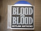 Limited Edition Blood For Blood - Outlaw Anthems *Blue Vinyl Hardcore punk nyhc