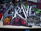 Grave Backpatch Patch Shape Old Death Metal Asphyx Dismember