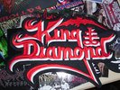 King Diamond Backpatch Patch Shape Mercyful Fate Black Heavy Metal