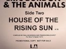 WAR GYPSY MAN (LIVE) / ANIMALS HOUSE OF THE RISING SUN - UNOFFICIAL 12