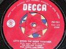 RARE RHODESIAN DECCA 45 THE ROLLING STONES Let's Spend The Night  / Ruby Tuesday