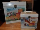 Set Of 2 DIsney Winnie The Pooh & Tigger 45 & LP Record Cases Rare Nice