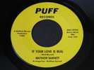 Matthew Barnett   If Your Love Is Real / My Only Love   Puff   northern soul 45