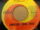 083...RARE TENNESSEE ERNIE FORD 45 SIXTEEN TONS / HICKTOWN....CAPITOL 5425...VG